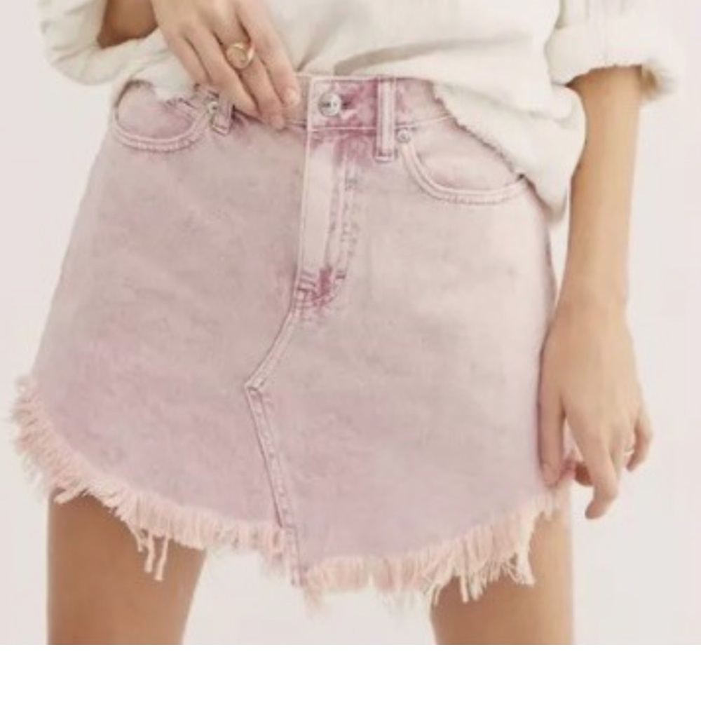We the free Bailey denim mini skirt